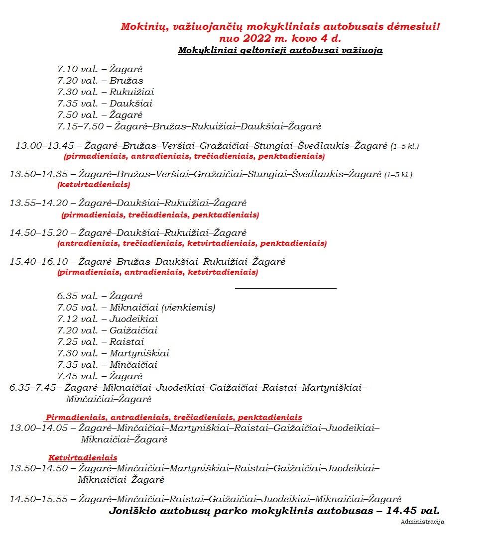 pavežėjimas kovo 4 d.