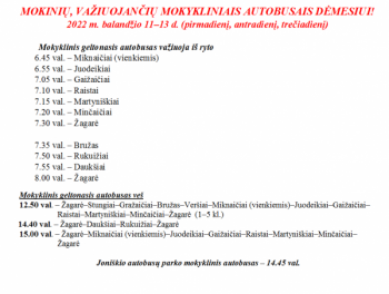balandžio 11-13 d. pavežėjimas