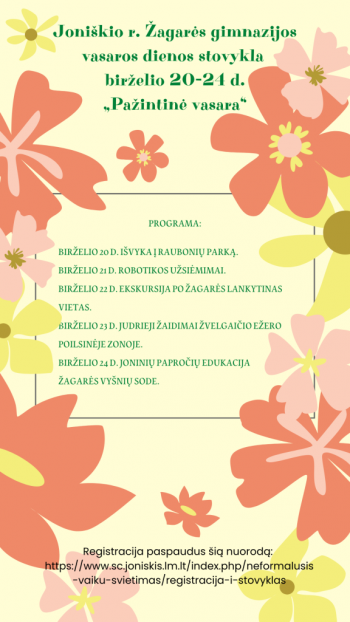 Žagarės gimnazijos organizuojama dienos (1)