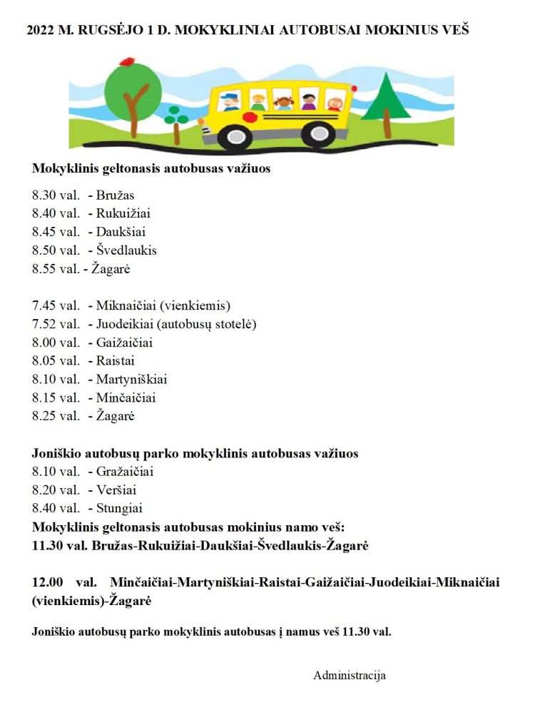 rugsėjo 1 pavežėjimas