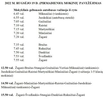 rugsėjo 19. pavežėjimas