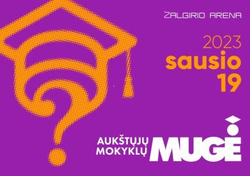 Aukstuju mokyklu muge 2023 reklaminis baneris