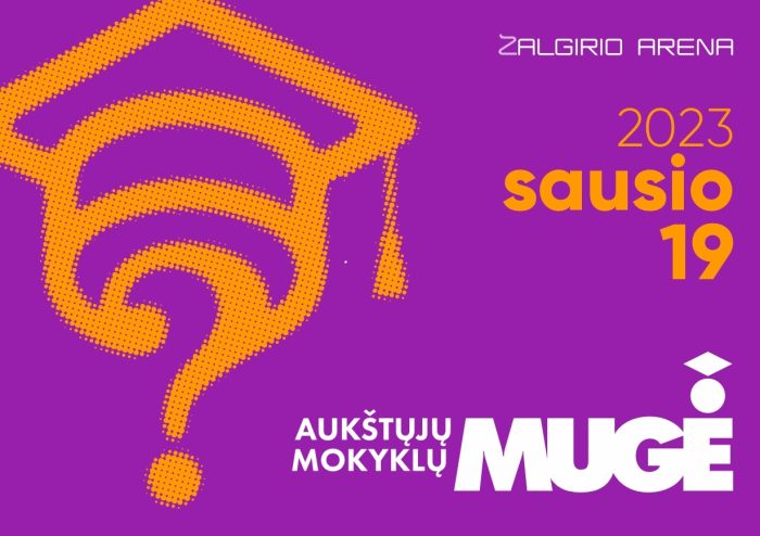 Aukstuju mokyklu muge 2023 reklaminis baneris